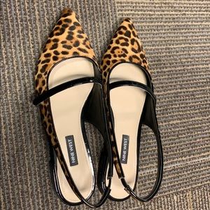 Nine West Rilee Flats - Leopard Calf-hair 8M
